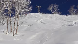 Ett julkort/video från Niseko Japan
