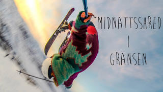 2 snabba goprominuter med nattskidåkning från Riksgränsen