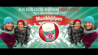 Julius och BjörnHjälpen - elektronisk sparbössa mot HIV