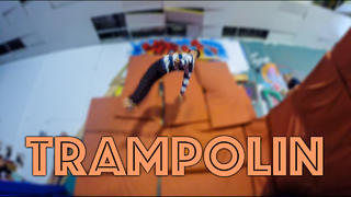 Trampolin på Lokalen