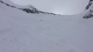 Passo Tonale, södra sidan från toppen off pist
