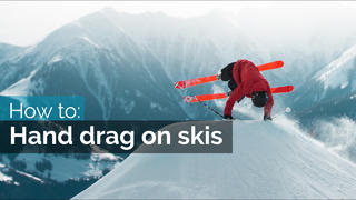 How to hand drag on skis
