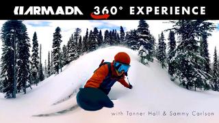 Armada 360° Backcountry Ski Experience starring Tanner Hall and Sammy Carlson (360 Video)