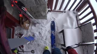 En vanlig morgen i Tignes