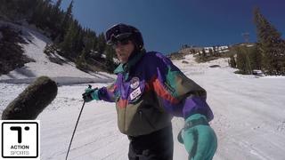 George Jedenoff 100 år gammal firade med skidåkning på sin födelsedag