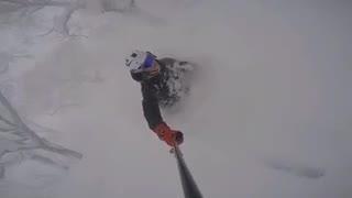 When the snow hits the gopro, that’s when you’re pitted