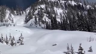 Lavinröjning: Gazex vid Kootenay Pass, Kanada