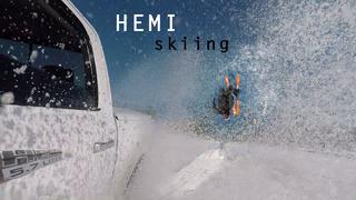 HEMI skiing - Backyard fun in Leksand