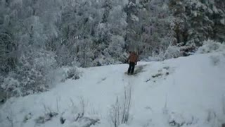 Färna och morre. skidor och snowboard