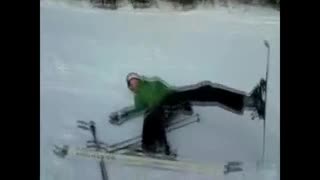 jag åker skidor på en box.