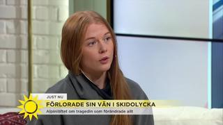 Förlorade sin vän i skidolycka – hör alpinlöftet om tragedin som förändrade allt - Nyhetsmorgon (TV4