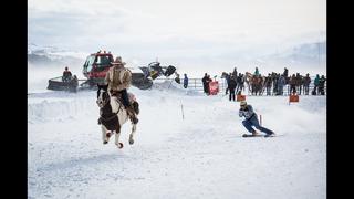 Skijoring in Jackson Hole 2016 - Click in and Hang on for the Ride