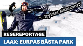 På besök i Europas bästa park Laax, Schweiz På besök i Europas bästa park Laax, Schweiz