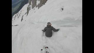 People Get Caught in Slush Avalanche Skiing Down Mountain in Austria