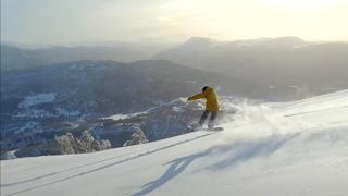Sogndal Norge: en hel snöig säsong