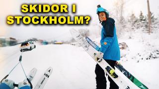 Åker Skidor Bakom En Bil I Stockholm | Vlogg 72