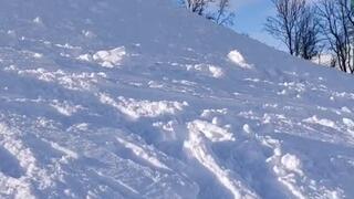 Björkliden drop gone wrong