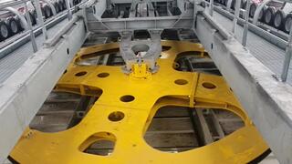 Vändhjulet i en Leitner toppstation