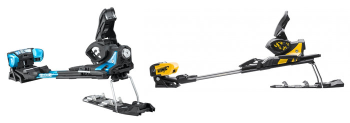 Salomon Guardian (t.v) och Atomic Tracker (t.h) är samma bindning fast med olika namn. I och med den nya överenskommelsen kommer även Rossignol i framtiden kunna ta del av Salomons bindningar