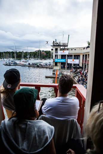 Utsikt från domarbåset.