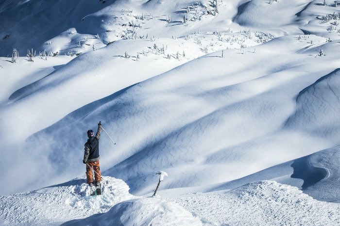 Sean Pettit i Whistlers backcountry.