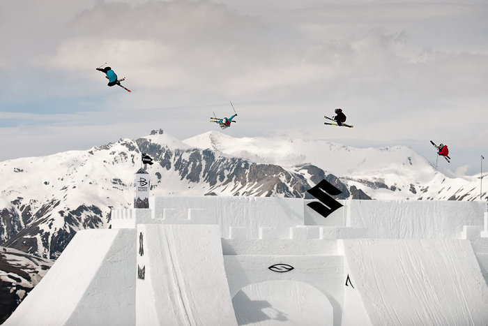 Tom Wallisch, Nico Zacek, Colby West och Kai Mahler