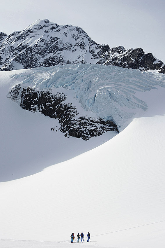 Den blå isen signalerar glaciär