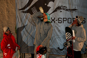 I snowboardklassen: Kim Andre Eliassen (3), Christian Halland (1) och  Andreas Moen (2).