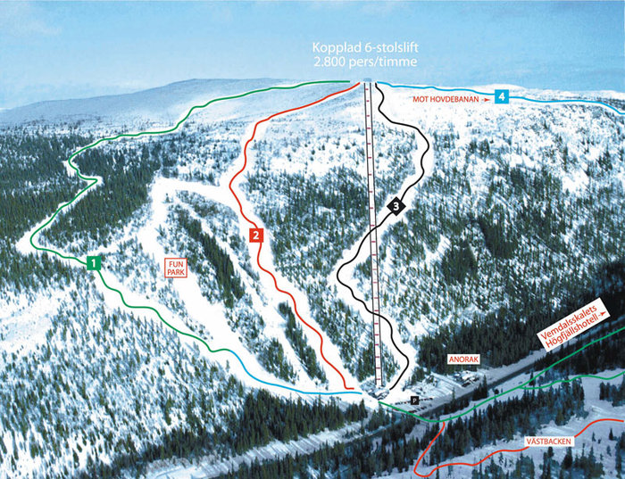 Skalsfjället är Vemdalens nya skidområde.