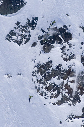 Phil Meier bjöd på en gigantisk bakåtvolt, ett av tävlingens mest spektakulära hopp.