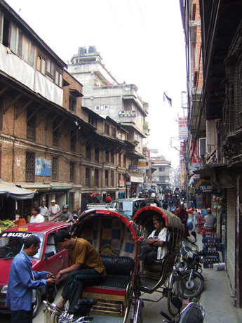 Stadsliv i Kathmandu.
