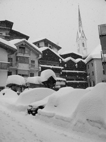 Kuddar eller bilar? Mycket snö är det i alla fall.