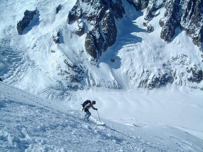 Martina Palm tränar i Chamonix.