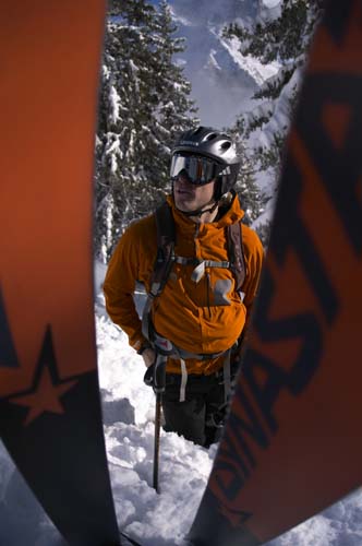 Fredrik Eriksson håller med efter dagens åkning att nu var det dags att få känna lite snö I ansiktet efter så lång längtan på det vita guldet.