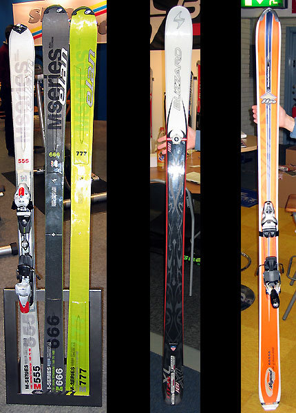 Modeller från Elan, Blizzard och Dynastar