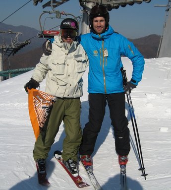 Grundaren av snowbladeteamet SBZ (Ski Board Zone).
