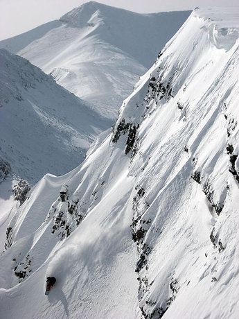 Ännu en brant dag på jobbet. Markus efter insteget på Once Is Enough.