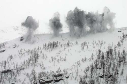 Tävlingsfacet lavinsäkras.