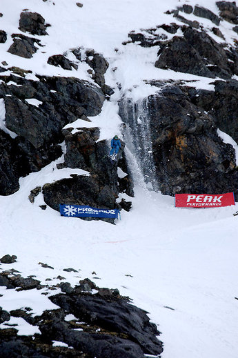 Kaj svarade för dagens åk där han bland annat avverkade detta tekniska drop.