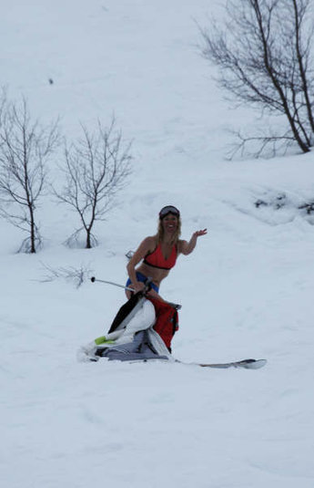 Sara Orrensjö in på bara skinnet under Expression Session.