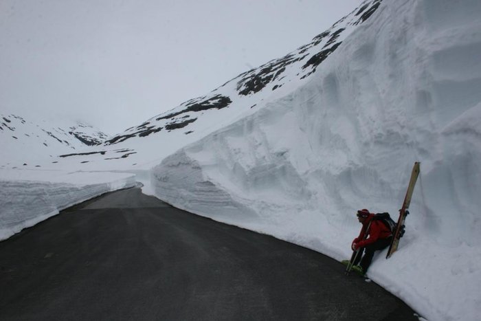 Alltid kul att hänga i en snödriva.