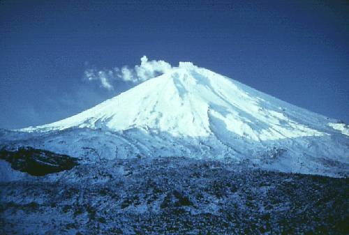 Mt Ruapehu på Nya Zeelands nordö.