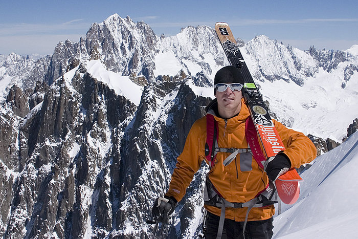 Fredrik tränar i Chamonix.