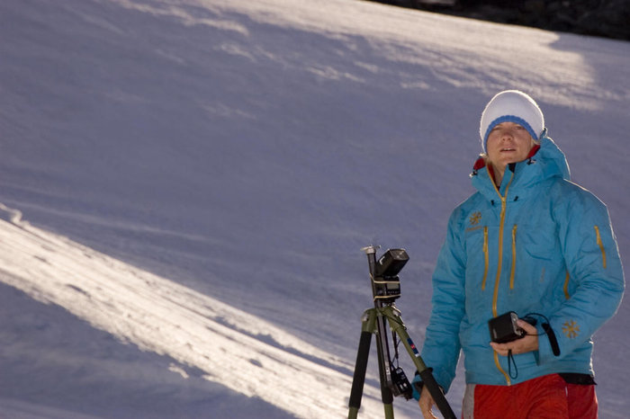 Artikelförfattaren framför kameran för en gångs skull.
