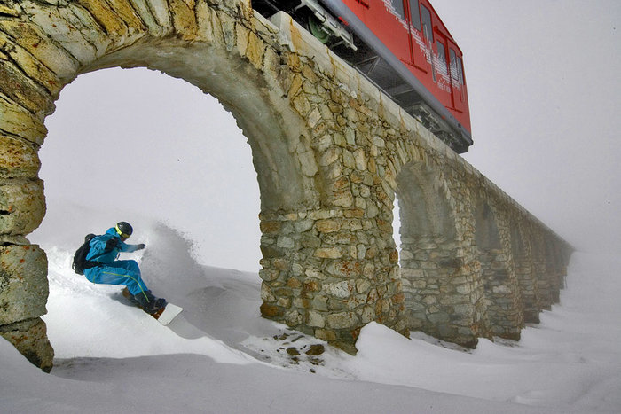 Parsennbanan är 75 är gammal; Daniel är bara en tredjel av det, drygt.
