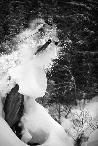 Lektion i hur man droppar en liten klippa i Gerlos.