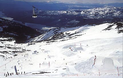 Arenan som byggts upp på Åreskutan