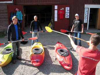 Vi kikar in paddelvinkeln