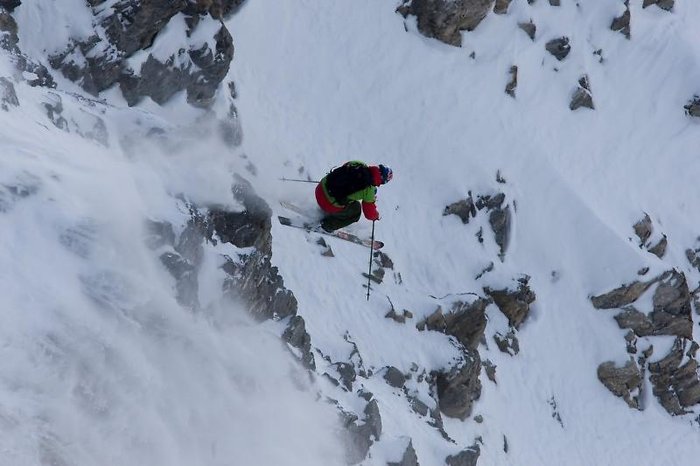 Henrik Windstedt fortsätter att plöja nedför FWT:s tävlingsface.