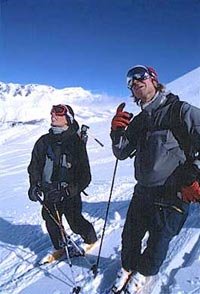 Jonas och Bergman rekognoserar.